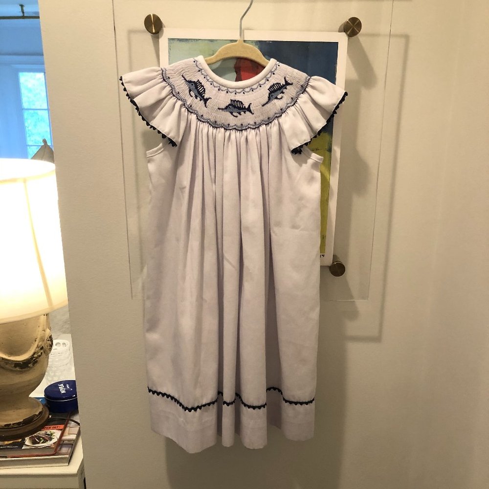 Shrimp and Grits Smocked Dress